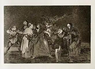 Νο. 16: Las exhortaciones (The exhortations) 24.4 x 35.3 cm.