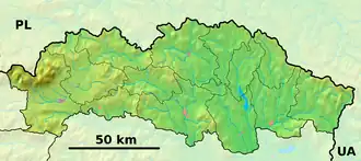 Podolínec is located in Prešov Region