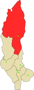 Location of Condorcanqui in the Amazonas Region