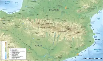 Montsec is located in Pyrenees