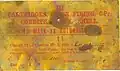 6-pounder ammunition label from 1893