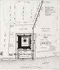 Map of the Louvre in 1380, by Theodor Josef Hubert Hoffbauer&nbsp;[fr] (ca.1880)