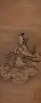 Queen Mother of the West Riding a Kirin, Kanō Kyūseki (Edo period, early 18th century)