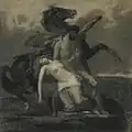 Rhadamistus in Queen Zenobia Thrown Into the Araxes River by François Chifflart