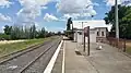 Looking south on the platform