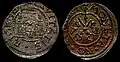 Riga shilling (silver 94, weight 0.90-1.00 g, diameter 18.0-18.3&nbsp;mm, minted 1571.).