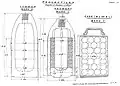 Diagrams showing projectiles Mark II common shell, Mark I segment shell, Mark V case shot