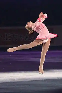 Layback spin (Rachael Flatt)