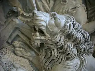 Detail of a lion.