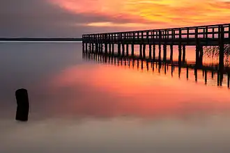 Pier of the lake