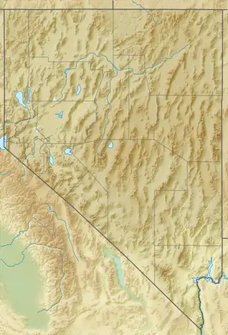 Map showing the location of Hidden Cave