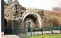 Remains of a blast furnace stack at Maesteg