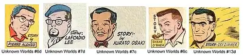 Drawings of Richard E. Hughes' Pseudonyms