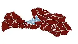 Riga Planning Region (in blue)