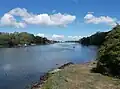 The estuary, looking north from Newport