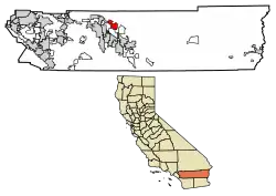 Location in Riverside County, California