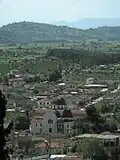 Rizoma in May 2008 showing its main church St Paraskevi.