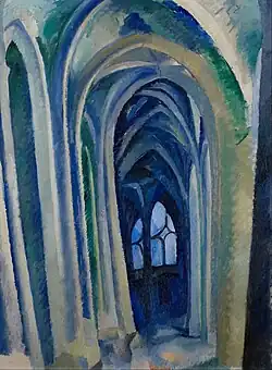 Robert Delaunay, 1909, Saint-Séverin no.2, oil on canvas, 99.37 x 73.9&nbsp;cm, Minneapolis Institute of Art