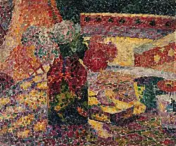 Robert Delaunay, c.1907, Nature morte au vase de fleurs, oil on canvas, 46.4 x 55&nbsp;cm