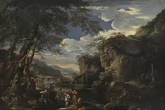Saint John the Baptist Baptizing Christ in the Jordan (c. 1655) oil on canvas, 173 x 258.7&nbsp;cm., Kelvingrove Art Gallery and Museum