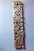 Wood sculpture No. 107, "Deportation Train", Rosemarie Koczy, 2002