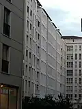 Redevelopment of the northern part, the buildings on the Rue Mercière