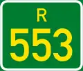 Regional route R553 shield