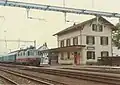 station building, 1979