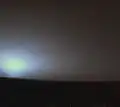 Viking 2 lander Camera 2 SKY AT SUNRISE (Low Resolution Color) Sol 34 04:22
