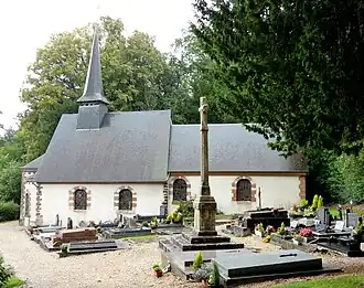 The church in Saint-Denis-d'Augerons