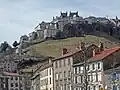 The upper part of the town with its wall