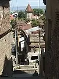 View from a narrow street