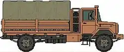 Illustration of SAMIL 50 cargo vehicle