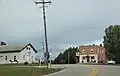 Looking north at downtown Sampson