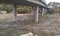 Underneath the Benet Rd bridge as seen most of the year