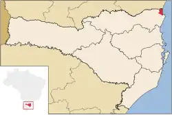 Location of Itapoá