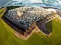 Kite aerial photo of Santa María Magdalena de Pazzis