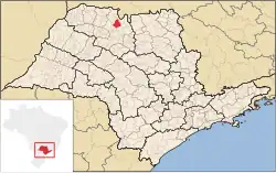 Location of Nova Granada