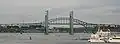 Seen from the Memorial Bridge, Piscataqua River Bridge behind