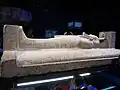 The outer sarcophagus of Merneptah which was reused by Psusennes I for his own burial
