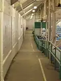 West side hallway with "dip" in floor.