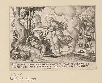 God Creating Eve Étienne Delaune