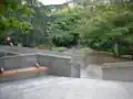 The park winds its way down First Hill, offering both a staircase and wheelchair-accessible ramps.