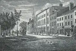 The Park theater and surrounding neighborhood.