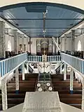 Interior of St. Paul's Lutheran Church, seen from the pulpit