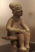 Seating man figure.