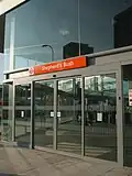 Station entrance viewed from the south