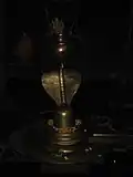 The Shiva Linga inside the temple