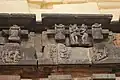 Shrine wall erotic carvings from the Rashtrakuta period in Kalleshvara temple at Bagali