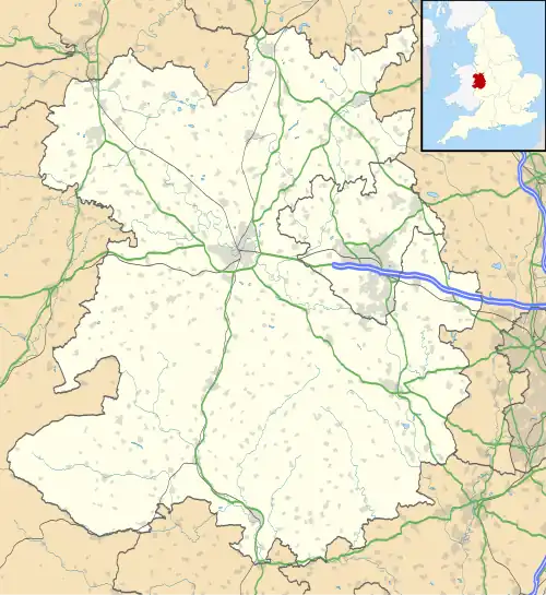 Ditherington is located in Shropshire